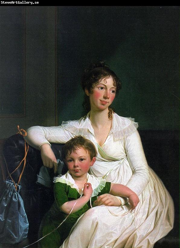 Jens Juel Portrait of a Noblewoman with her Son